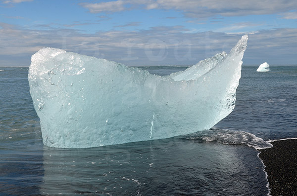 islande lac jokulsarlon iceberg glace glacier glacire glaon plage sable noir