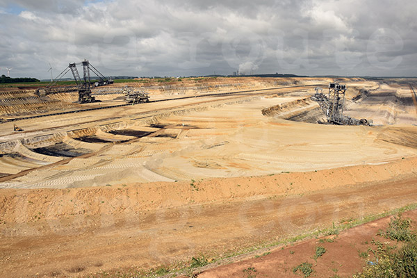 mine  ciel ouvert de lignite