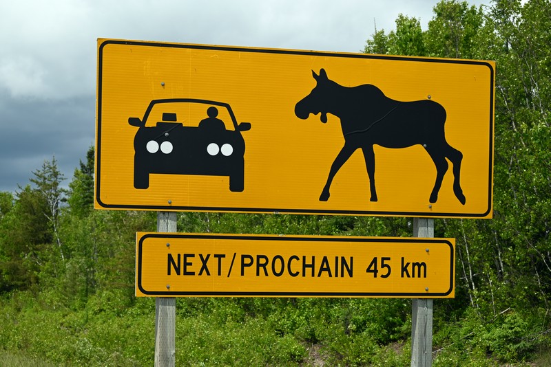 panneau routier canada