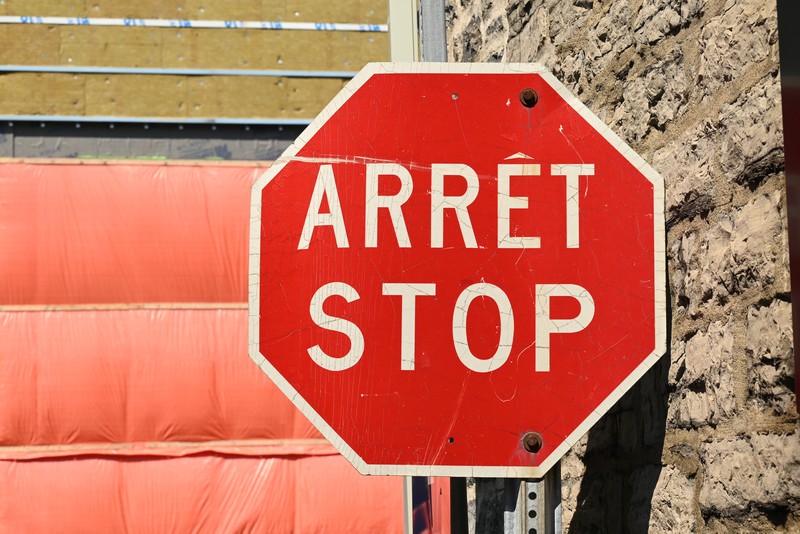 panneau routier canada